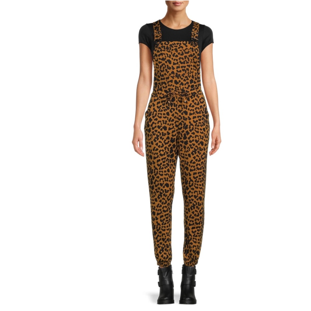 Leopard Print Overalls